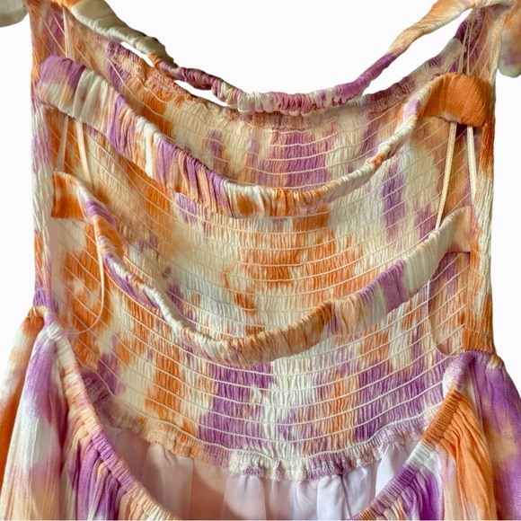 Tie-Dye Peasant Dress - Picture 7 of 11